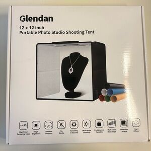Glendan Portable Photo Studio Light Box (12"x12")
